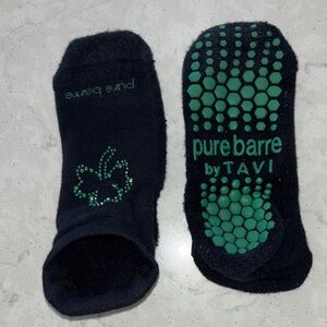 Pure Barre by Tavj Lucky Shamrock Barre Socks, Size S/M